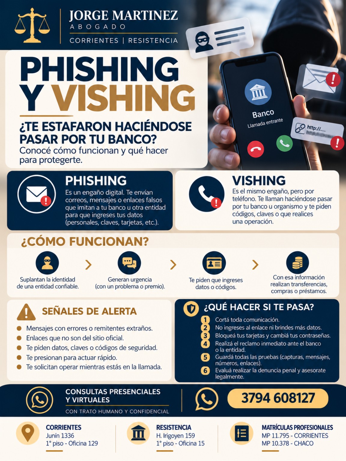 Guía del estudio: Fraudes bancarios