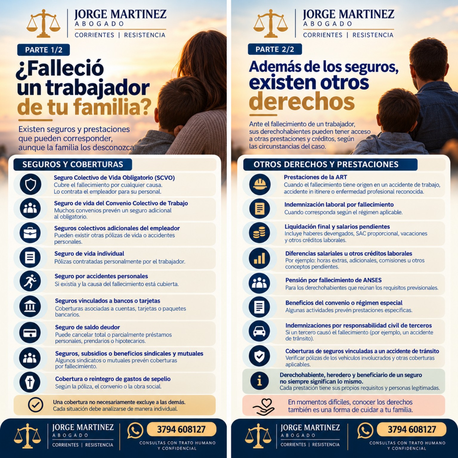 Guía del estudio: Seguros y prestaciones por fallecimiento